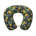thumbnail image 1 of Wukai Citrus Fruits Elegant Lemons Print Travel Pillow,Memory Foam U Shaped Neck Pillow,Super Lightweight Portable Headrest Great for Airplane Chair, Car,Home,Office, 1 of 8