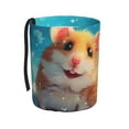 thumbnail image 1 of Wukai Cloud Cute Hamster Print Car Trash Can - Easy to Clean Hanging Garbage Bin - Removable Liner - Leak-Car Garbage Can - Waterproof Trash Can for Car and SUV, 1 of 7