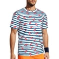 thumbnail image 1 of Wukai Clown Fish Print Men's Short-Sleeved Mesh T-Shirt,Quick-Dry Short Sleeve Workout T-Shirt-3X-Large, 1 of 8