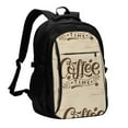 thumbnail image 1 of Wukai Coffee Time (2) Travel Laptop Backpack: Business Water-Resistant Bag with USB Charging Port, Ideal College Backpack for Men & Women, 1 of 6