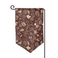 thumbnail image 1 of Wukai Coffee and Flowers Print Garden Flag 12.5x18 Inch Double Sided Sun-resistant Rain-resistant, Wrinkle-resistant Colorfast(Only Flag), 1 of 1