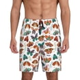 thumbnail image 1 of Wukai Colorful Butterfly Men’s Short Pajama Pants With Pockets Soft Sleep Pj Shorts for Men-Medium, 1 of 6