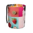 thumbnail image 1 of Wukai Colorful Dog Cat Collage Print Car Trash Can - Easy to Clean Hanging Garbage Bin - Removable Liner - Leak-Car Garbage Can - Waterproof Trash Can for Car and SUV, 1 of 7