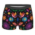 thumbnail image 1 of Wukai Colorful Floral2 Print Men’s Underwear Breathable Boxer Briefs,&nbsp;Moisture Wicking & Breathable-X-Large, 1 of 7