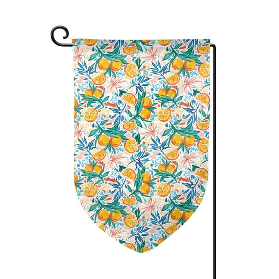 Wukai Colorful Fruits Print Garden Flag 12.5x18 Inch Double Sided Sun-resistant Rain-resistant, Wrinkle-resistant Colorfast(Only Flag)