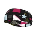 thumbnail image 1 of Wukai Colorful Geometry Sports sweatband,Men & Women Sweatband Headband for Running, Cross Training, Racquetball, Working Out, 1 of 7