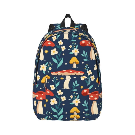 Wukai Colorful Mushrooms Paper Reusable Cosmetic bag,Travel Toiletry Organizer Capacity,Waterproof Puzzle Bags