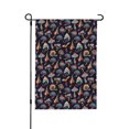 thumbnail image 1 of Wukai Colorful Mushrooms in Doodle Style Garden Flags Double Sided Welcome Garden Yard House Flags Outside Outdoor House (Only Flag), 1 of 8