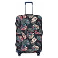 thumbnail image 1 of Wukai Colorful Tropical Leaves Elastic Luggage Cover: Personalized Protection for Your Suitcase - Fits 19~29-inch, Washable & Durable Travel Companion-Small, 1 of 8