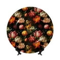 thumbnail image 1 of Wukai Colorful Tulips Print Decorative Plate for Display,Bone China Decorative Plate, Ceramic Dinner Plate with Stand, Vertical Ceramic Plate-10in, 1 of 6