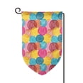 thumbnail image 1 of Wukai Colorful Wool Balls Print Garden Flag 12.5x18 Inch Double Sided Sun-resistant Rain-resistant, Wrinkle-resistant Colorfast(Only Flag), 1 of 7