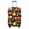 thumbnail image 1 of Wukai Construction Truck Elastic Luggage Cover: Personalized Protection for Your Suitcase - Fits 19~29-inch, Washable & Durable Travel Companion-Small, 1 of 8
