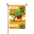 thumbnail image 1 of Wukai Cool Dinosaur Playing Guitar Garden Flags Double Sided Welcome Garden Yard House Flags Outside Outdoor House (Only Flag), 1 of 8