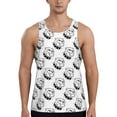 thumbnail image 1 of Wukai Cool Dog Print Men’s Workout Tank Top Sleeveless Muscle T shirt Gym Running Fitness Tank Top-4X-Large, 1 of 7