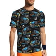 thumbnail image 1 of Wukai Cool Off-Road Vehicle Print Men's Short-Sleeved Mesh T-Shirt,Quick-Dry Short Sleeve Workout T-Shirt-Large, 1 of 8