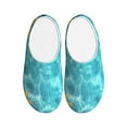 thumbnail image 1 of Wukai Coral And Seashell On The Beach Print Women's Indoor Bedroom Slipper Slip On Shoes, Unisex House Shoes with Anti-Skid Sole for Men, Gift for Women Men-11, 1 of 7