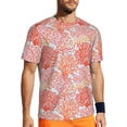 thumbnail image 1 of Wukai Corals Print Men's Short-Sleeved Mesh T-Shirt,Quick-Dry Short Sleeve Workout T-Shirt-XX-Large, 1 of 8
