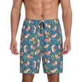 thumbnail image 1 of Wukai Corgi with Flowers Men’s Short Pajama Pants With Pockets Soft Sleep Pj Shorts for Men-, 1 of 6