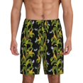 thumbnail image 1 of Wukai Corn And Dragonflies Men’s Short Pajama Pants With Pockets Soft Sleep Pj Shorts for Men-Small, 1 of 6