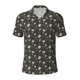 thumbnail image 1 of Wukai Cosmic Men’s Polo Shirts,Quick-Dry Athletic Shirt,Classic Fit Shirts-, 1 of 8