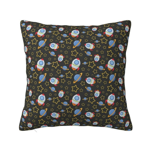 Wukai Cosmic Premium Polyester Fleece Pillow Covers with Hidden Zipper Closure,Luxuriously Soft and Durable-22"x22"