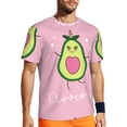 thumbnail image 1 of Wukai Cute Avocado Print Men's Short-Sleeved Mesh T-Shirt,Quick-Dry Short Sleeve Workout T-Shirt-X-Small, 1 of 8