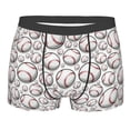 thumbnail image 1 of Wukai Cute Baseball Print Men’s Underwear Breathable Boxer Briefs,&nbsp;Moisture Wicking & Breathable-XX-Large, 1 of 7