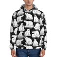 thumbnail image 1 of Wukai Cute Cartoon Polar Bear Print Men Hoodies Fleece Sweatshirts Long Sleeve Sweaters Pullover Fall Outfits Winter Clothes-3X-Large, 1 of 7