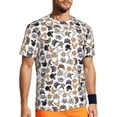 thumbnail image 1 of Wukai Cute Cats Print Men's Short-Sleeved Mesh T-Shirt,Quick-Dry Short Sleeve Workout T-Shirt-6X-Large, 1 of 8