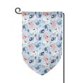 thumbnail image 1 of Wukai Cute Chameleons On Blue Print Garden Flag 12.5x18 Inch Double Sided Sun-resistant Rain-resistant, Wrinkle-resistant Colorfast(Only Flag), 1 of 7