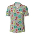 thumbnail image 1 of Wukai Cute Dinosaur Men’s Polo Shirts,Quick-Dry Athletic Shirt,Classic Fit Shirts-Small, 1 of 8