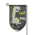 thumbnail image 1 of Wukai Cute Dinosaur Print Garden Flag 12.5x18 Inch Double Sided Sun-resistant Rain-resistant, Wrinkle-resistant Colorfast(Only Flag), 1 of 7