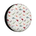 thumbnail image 1 of Wukai Cute Dinosaur Print Spare Tire Cover for RV Trailer,Waterproof PVC Faux Leather Wheel Cover Fit for Truck,Trailer,RV,SUV,Camper and Most Vehicle-17 inch, 1 of 6