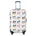 thumbnail image 1 of Wukai Cute Dog Elastic Luggage Cover: Personalized Protection for Your Suitcase - Fits 19~29-inch, Washable & Durable Travel Companion-Small, 1 of 8