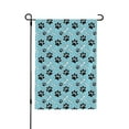 thumbnail image 1 of Wukai Cute Dog Footprints Garden Flags Double Sided Welcome Garden Yard House Flags Outside Outdoor House (Only Flag), 1 of 8
