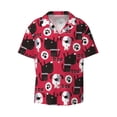 thumbnail image 1 of Wukai Cute Dog Men's Casual Short-Sleeve Button Down Shirt - Lightweight Summer Dress Shirt for Daily Wear-XX-Large, 1 of 1