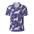 thumbnail image 1 of Wukai Cute Dog Men’s Polo Shirts,Quick-Dry Athletic Shirt,Classic Fit Shirts-X-Large, 1 of 8