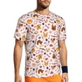 thumbnail image 1 of Wukai Cute Dog Print Men's Short-Sleeved Mesh T-Shirt,Quick-Dry Short Sleeve Workout T-Shirt-3X-Large, 1 of 8