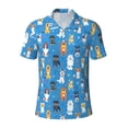 thumbnail image 1 of Wukai Cute Dogs Men’s Polo Shirts,Quick-Dry Athletic Shirt,Classic Fit Shirts-4X-Large, 1 of 8