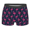 thumbnail image 1 of Wukai Cute Flamingo Print Men’s Underwear Breathable Boxer Briefs,&nbsp;Moisture Wicking & Breathable-, 1 of 7
