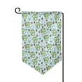 thumbnail image 1 of Wukai Cute Floral Frog Print Garden Flag 12.5x18 Inch Double Sided Sun-resistant Rain-resistant, Wrinkle-resistant Colorfast(Only Flag), 1 of 1