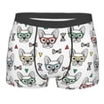 thumbnail image 1 of Wukai Cute French Bulldog Print Men’s Underwear Breathable Boxer Briefs,&nbsp;Moisture Wicking & Breathable-X-Large, 1 of 7