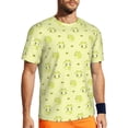 thumbnail image 1 of Wukai Cute Frog3 Print Men's Short-Sleeved Mesh T-Shirt,Quick-Dry Short Sleeve Workout T-Shirt-5X-Large, 1 of 8