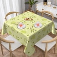 thumbnail image 1 of Wukai Cute Frog3 Waterproof Tablecloth for Kitchen Dining, Fits Square Tables for 2-4 Seats -60"x60", 1 of 7