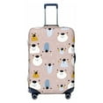 thumbnail image 1 of Wukai Cute Hand Drawn Bear Elastic Luggage Cover: Personalized Protection for Your Suitcase - Fits 19~29-inch, Washable & Durable Travel Companion-Small, 1 of 8