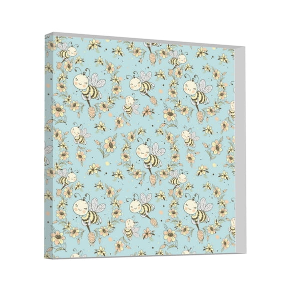 Wukai Cute Honeybees Print Elegant Acrylic Gift Decorations Perfect for Weddings, Birthdays, Anniversaries, and Home Decor