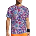 thumbnail image 1 of Wukai Cute Nautical Print Men's Short-Sleeved Mesh T-Shirt,Quick-Dry Short Sleeve Workout T-Shirt-XX-Large, 1 of 8