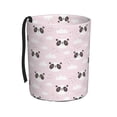 thumbnail image 1 of Wukai Cute Panda Print Car Trash Can - Easy to Clean Hanging Garbage Bin - Removable Liner - Leak-Car Garbage Can - Waterproof Trash Can for Car and SUV, 1 of 7