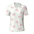 thumbnail image 1 of Wukai Cute Pigs Men’s Polo Shirts,Quick-Dry Athletic Shirt,Classic Fit Shirts-Medium, 1 of 8