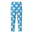 thumbnail image 1 of Wukai Cute Polar Bear Print Teenagers' Pajama Pant Sleep Pajama Lounge Pant PJ Bottoms with Pockets and Button Fly(Available in Big & Tall)-XS(5-6), 1 of 6